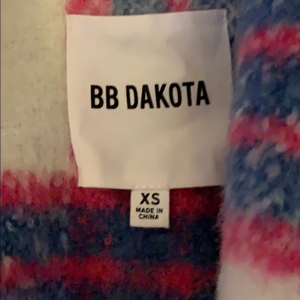 BB Dakota Pink Plaid Coat Size XS - Picture 3 of 4